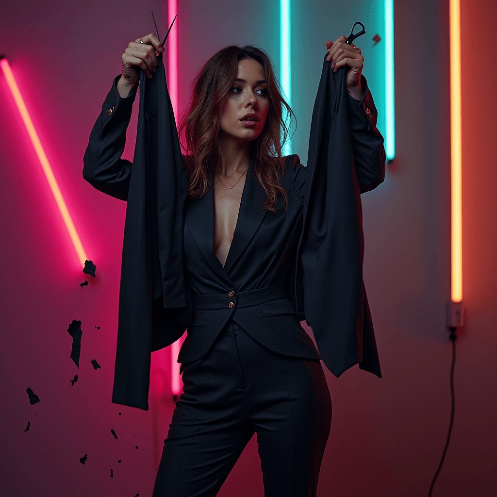 Editorial fashion visual